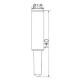 Håndholdt jordspydddriver (varmforzinket) 18x140mm PV-24-02 (2)