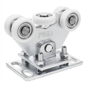 Pakke med nylonvogne til selvbærende skydeporte + KIT tilbehør til skinne 80