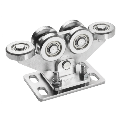 Løbevogn til selvbærende skydeporte 80/6 stålruller 000-254 (1)