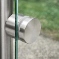 Punktbeslag til glas fi 50/30/M10x45, glas 8-21,52 mm, AISI 304, fladt system, satin 000-262 (3)