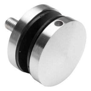 Punktbeslag til glas fi 50/8/M10x50, glas 8-17,52 mm, AISI 304, fladt system, satin