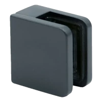 Glasholder 45x45x26 mm antracit glas 6-10,76 mm zamak fladt system malet