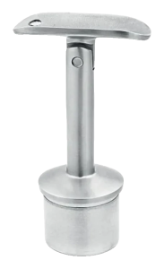 Ledrækkerstøtte leddet klæbet fi 42,4 mm, tap fi 14 mm, H80, AISI 304, satin, system 42,4 mm (24 stk.)