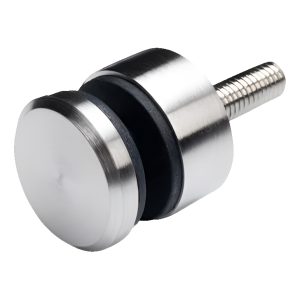 Punktbeslag til glas fi 30/13/M8x40 glas 6-12 mm AISI 304 fladt system satin