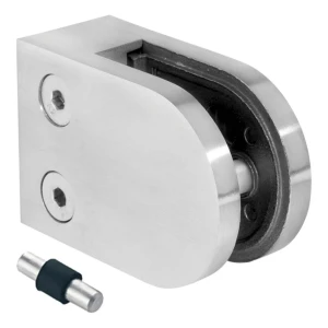 Glasholder 6-10,76 mm 63x45x28 mm pin AISI 304 fladt system satin
