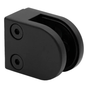 Glasholder 6-10,76 mm 50x40x26 mm pin zamak malet fladt system sort