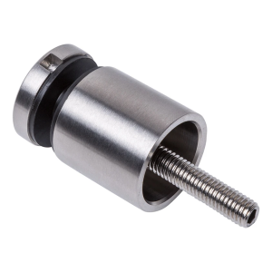 Punktbeslag til glas 8-17,52 mm fi 30/30 M8x80 AISI 304 fladt system satin