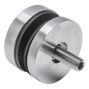 Punktbeslag til glas 8-17,52 mm fi 50/8/M8x45 AISI 304 fladt system satin