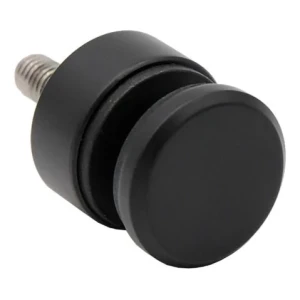 Punktbeslag til glas 6-12 mm fi 30/13/M8x40 AISI 304 fladt system sort