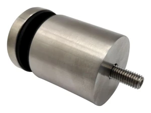 Punktbeslag til glas 8-17,52mm fi 50/50/M10x90 AISI304 fladt system satin