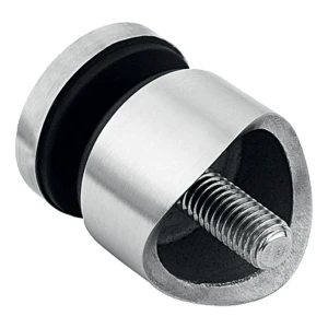 Punktbeslag til glas 6-12mm fi 30/13/M8x40 AISI304 system 42,4 satin