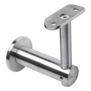 Vægmontering af gelænder til væg fi 50mm AISI304 system 42,4 satin