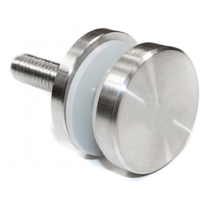 Punktbeslag glas 4-16,76mm ø 30/4/M8 AISI304 fladt system satin