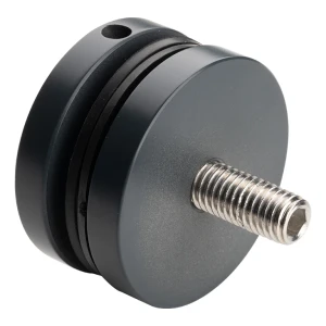 Punktfæste til glas 8-17,52mm fi 50/8/M10x50 AISI304 fladt system antracit