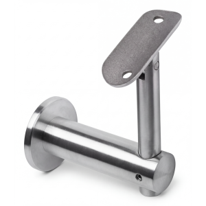 Vægbeslag til gelænder fi 50mm leddet AISI304 system 42,4 satin