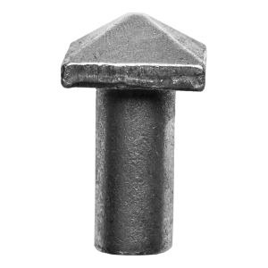 Postal – dekorativ stålnitte FI10 mm med pyramideformet hoved H30×L19 mm