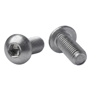Skrue med svampehoved M8x20 A2 rustfrit stål ISO 7380 – indvendig sekskant