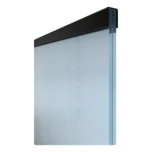 Kozza aluminium håndgreb rektangulært 30,1×25 mm sort til glas 16–21,52 mm – 5 m