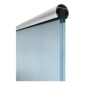 Kozza – rundt aluminiumshåndtag Ø40 mm til glas 16–21,52 mm, længde 5 m, mat anodiseret