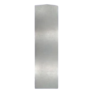 Kozza KE 100 – venstre sideafslutning i aluminium til heldækkende glasbalustradeprofiler type U