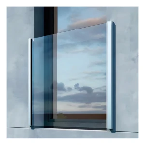 Kozza KB5000 – komplet fransk altan aluminium H1100 mm, glas 16–17,52 mm, mat anodiseret