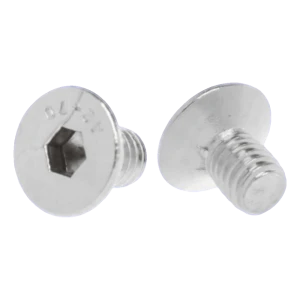 Forsænket skrue M6x10 DIN 7991 – rustfrit stål A2 (AISI 304), sekskanthulrum