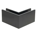 Kozza KE 100 – indvendig hjørneprofil U 90° til helglasbalustrader, mørkegrå 000-855 (2)