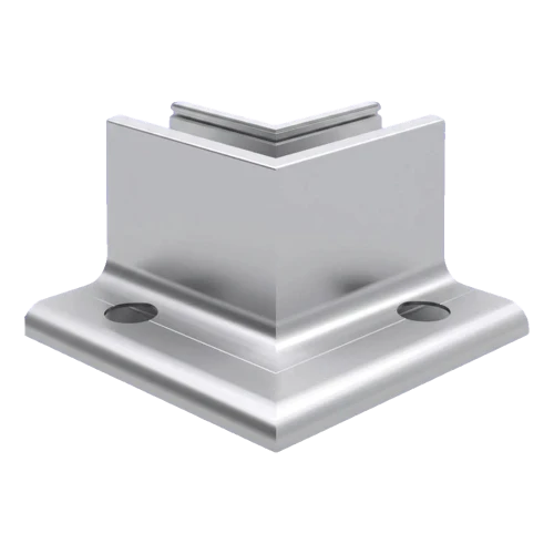 Kozza KE 105 – indre hjørne L-profil 90° til heldglasskværn, aluminium, mat eloxering 000-865 (1)