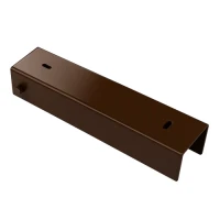 C-profil forbindelsesfittings holder til sokkel 200x50 brun