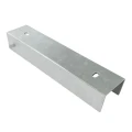 U-profil forbindelsesbeslag holder til sokkelelement 250x55 Galvaniseret GPV-700-44 (1)