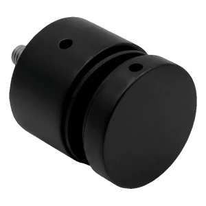 PINOX punktbeslag rotula til glas ø 50 mm mat sort – til flade overflader, gevind M10