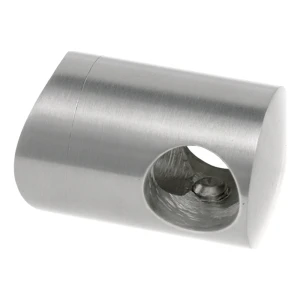 PSG gennemgående gelænderbeslag til stang ø 12 mm – rør 42,4 mm AISI 316 satin