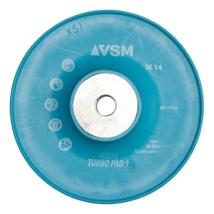 VSM Turbo Pad 3 – ribbet underlag til fiberskiver 125 mm M14