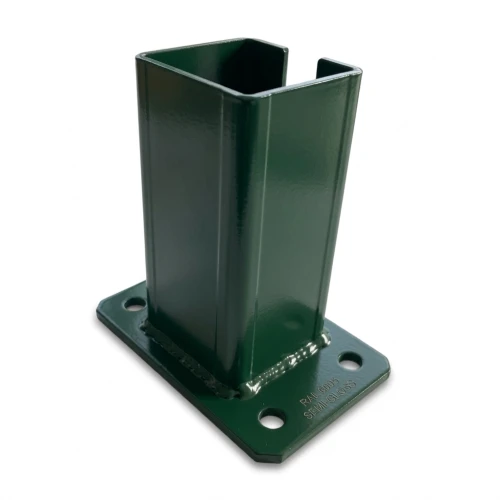 Base til hegnsstolpe 80x80 mm 8 mm grøn 000-787 (1)