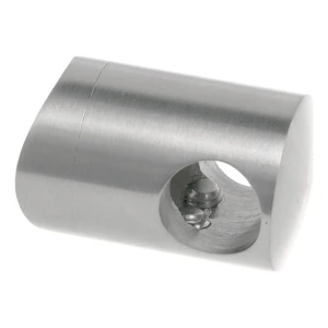 Gennemføringsholder til gelænder fi 12 mm til rør 42,4 mm – rustfrit stål AISI 304 satin