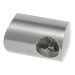 PSG venstre endehåndtag til stang fi 12 mm til rør 42,4 mm – rustfrit stål AISI 304 poleret