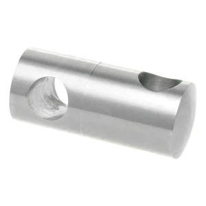 PSG dobbelt gennemgående rækværksholder til stang fi 12 mm – stål AISI 304 satineret