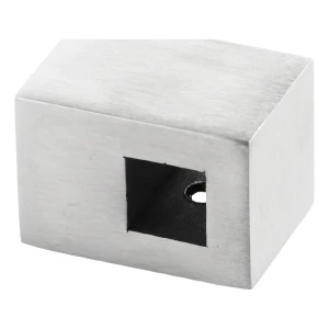 PSG gennemgående gelænderholder til firkantstang 12×12 mm – rustfrit stål AISI 304 satineret