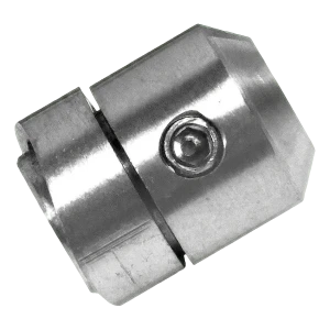 PSG gennemgående holder til wire ø 6 mm – montering til rør 42,4 mm, AISI 304 satin