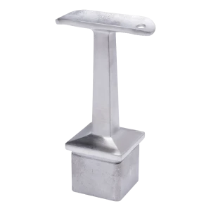 PSG håndliste støtte til rustfrit gelænder 42,4 mm til stolpe 40x40 mm – limet, satin