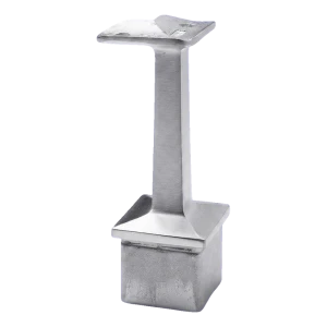 Hjørne gelænder støtte 42,4 mm til stolpe 40x40 mm – rustfrit stål AISI 304 satin