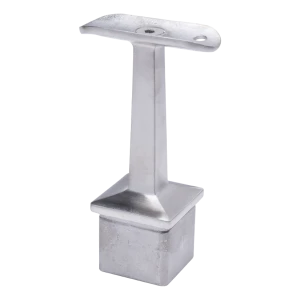 Postal – rækværksstøtte gelænder Ø42,4 mm til stolpe 40x40x2 mm, rustfrit stål AISI 304 satin