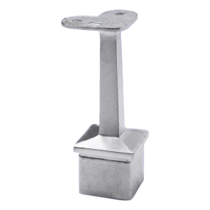 PSG fladt gelænder hjørnestøtte 90° klæbet – AISI 304 stål system 40x40