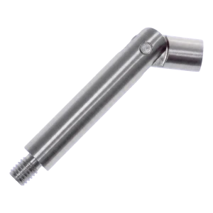 Ledstang til gelænder med led fi 14 mm L75 mm – rustfrit stål AISI 304 satin