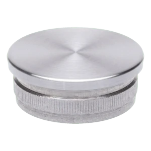 Konveks indslagshætte til gelænderrør 42,4 mm – rustfrit stål AISI 304 satin