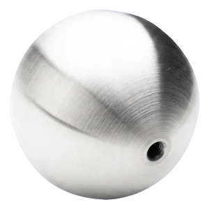 PINOX balustradekugle til skruning hul Ø100 mm M10 – rustfrit stål satin