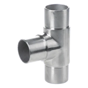 T-samlestykke gelænder til rør 42,4x2 mm – AISI 304 stål satin
