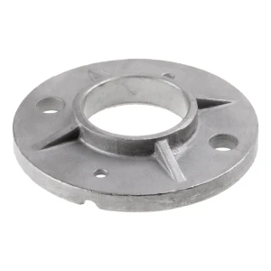 Forstærket gelænder stolpesokkel til svejsning fi 100 mm – rustfrit stål AISI 304