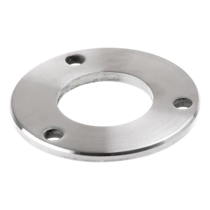 Gelænderstolpe bundplade til svejsning fi 100 mm – rustfrit stål AISI 304 satineret