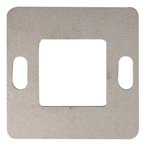 Montageplade til gelænder 80×80 mm AISI304 system 40×40 rå overflade